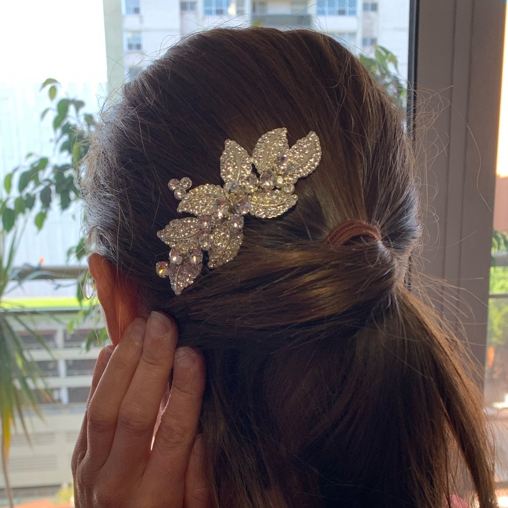 🍁Autumn inspired Swarovski Custom Wedding Hair Comb